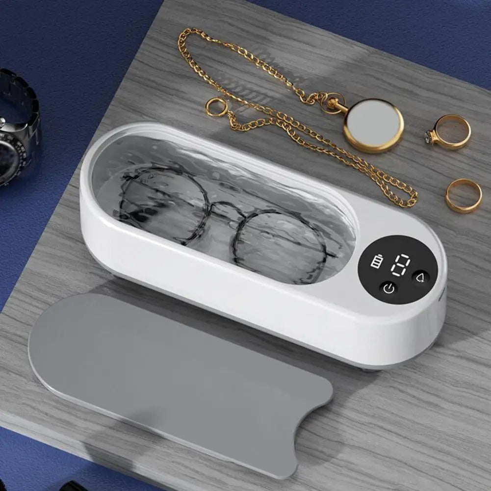 Portable Household Cleaning Machine, 300ml Clean  Ultrasonic Cleaner, Jewelry Cleaner Machine for Ring, Glasses, Makeup Brush